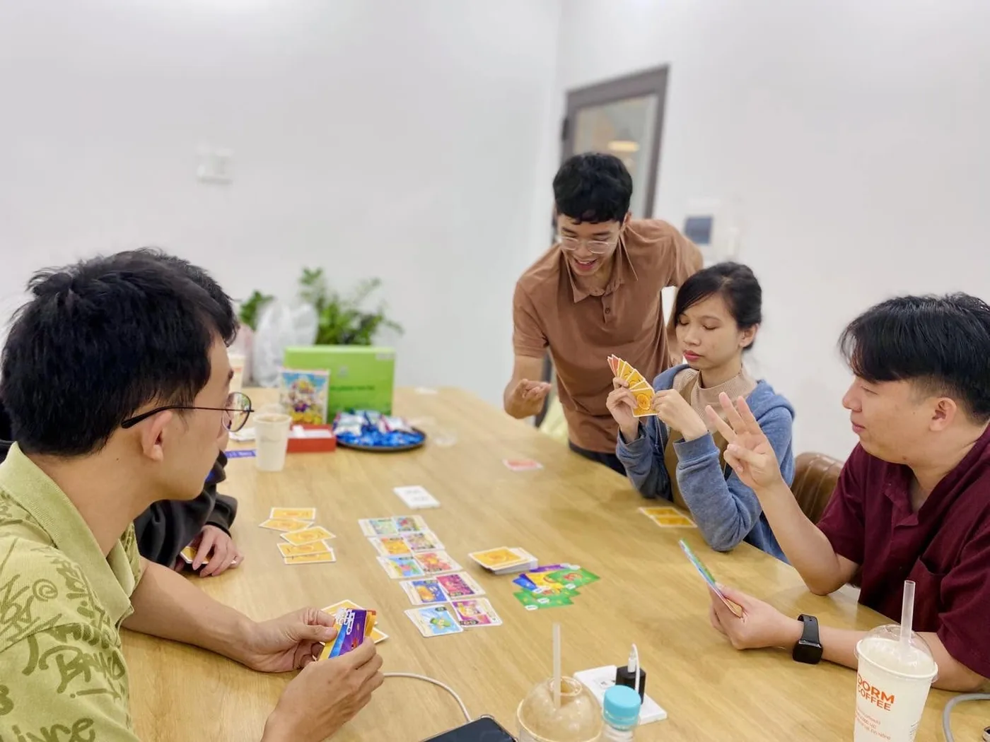 A table of people running the session themselves