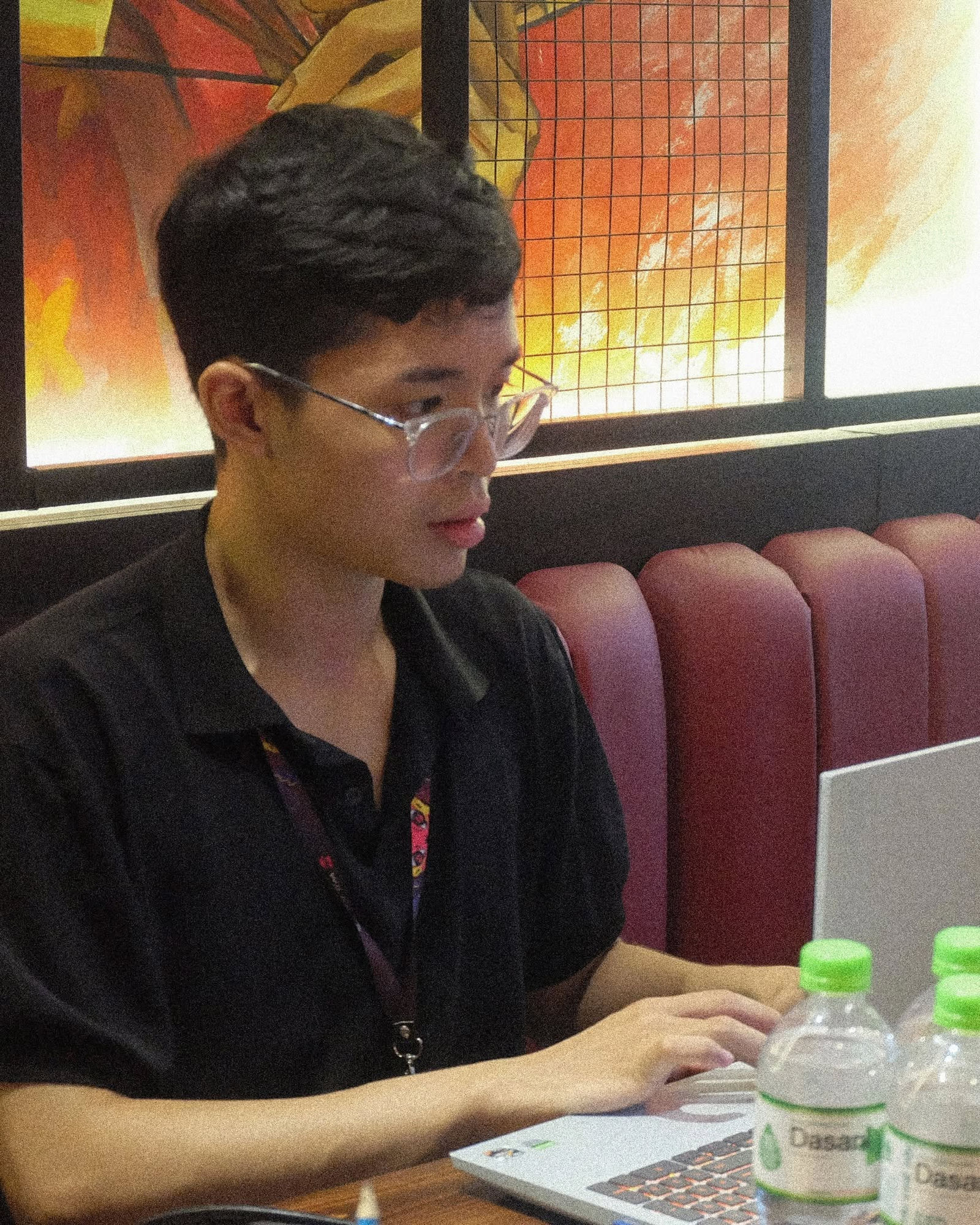 Lucas working